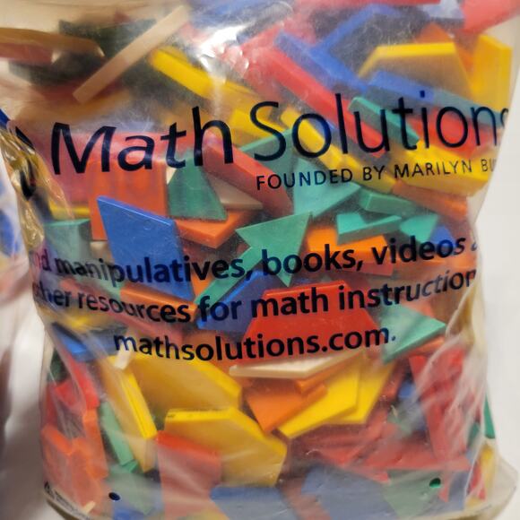 900 Plastic Pattern Blocks Math Manipulatives Shapes Geometry Homeschool Teacher - Picture 5 of 16